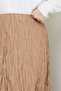 Women's Elastic Waist Wrinkled Skirt - 6