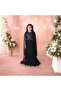 Si̇m Robali Tulle Sleeve Long Gezboy Evening Dress