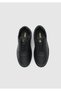 Siyah Deri Kadın Sneaker - 5