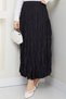 Women's Elastic Waist Wrinkled Skirt - 6
