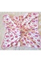 Organic fabric swaddle baby blanket with pink teddy bear - 2