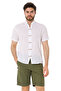 Men's Short Sleeve Shirt - Judge Collar Double Button Shirt - 4580 - 3