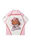 Streetbeat Wear Pink Kitty V-Neck Jersey