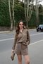 Women's Linen Shirt Shorts Set - 2