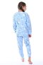 Girl's Rainbow Patterned 100% Cotton Ultra Soft Long Sleeve Pajama Set - 4