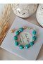 Squeeze Turquoise Natural Stone & Elephant Detail Glory Bracelet - 6