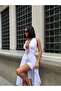 Women's Halter Deep Cut Out Backless Corset Asymmetrical Tulle Dress with Shorts - 3