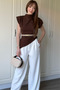 White Palazzo Trousers - 2