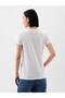 Kadın Beyaz Logo T-Shirt - 4