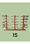 Wooden Glasses Stand 15 Pcs - 2