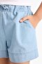 Girl's Elastic Waist Jean Shorts B6386A825Sm - 6