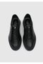 Siyah Deri Erkek Sneaker - 5