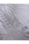 Modena Double 100% Cotton Embroidered Sheet and Duvet Cover Set - Gray - 7
