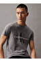 Men's Gray Short Sleeve T-Shirt - 3