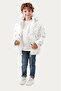 Boys White Removable Hooded Water & Windproof Winter Puffer Jacket & Coat & Parka with Pockets - 2
