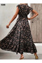 Women's Floral Long Summer Dress - 3