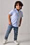Boy's Short Sleeve Oxford Shirt - 5