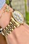 Steel Cord Women's Wrist Watch +Bracelet - 2