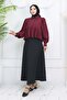 Pleated Short Shirt Claret Red 2248 - 4
