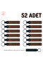 For Cinema and Television Department Students, Keychain Set of 52 with Names Written, Light Brown & Navy Blue