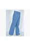 Big Size Extra Super High Waist Stretch Fabric Light Blue Palazzo Loose Jean Pants - 3