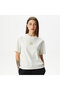Stack Logo Sleeve Women's White T-Shirt