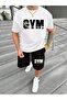 Men's Gym Printed Tracksuit Set - T-Shirt Shorts Bottom Top Set
