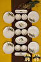 Olive Branch 16 Pieces Porcelain Breakfast Set for 6 Persons - 2