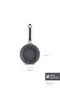 X Refika Swiss Crystal Metal Non-Stick Pan with Handle, Fireproof and Non-Stick, with 0 Oil, 14 Cm, Creamy - 2