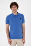 Men's Indigo Slim Fit Polo Collar Basic T-Shirt 50305929-VR028 - 4