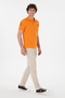 Orange Slim Fit Polo Collar Basic T-Shirt for Men 50305929-VR051 - 5