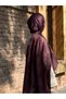 Cotton Soft Pearl Pattern Shawl-Cherry Rotten - 3