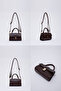 Brown Color Shk109 Faux Leather Women's Hand, Arm and Shoulder Bag with Adjustable Strap - 8