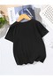Girl\Boy Black Tulle Patterned Ribbon Printed Tshirt - 2