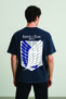 Lenithra Attack on Titan Back Printed Unisex Oversize Smoked T-Shirt