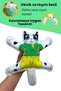 Mihav Sound Dog Toy White Color Cat Shaped Dog Teeth Scratching Toy - 3