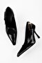 Women's Myra Black Patent Leather Belt Buckle Stiletto - 3