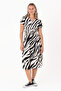 Women's 100% Viscose Zebra Patterned Dress - 3