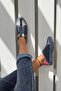 Guki35 Women's Navy Blue Daily Comfortable Vegan Mother Sneaker