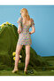 Tie Detailed Floral Mini Dress - 4