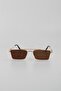 Brown Matte UV400 Filter Women's Sunglasses G24LVS3327R06 - 2