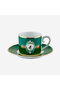 Love Birds Green Porcelain Coffee Cup 90 ml
