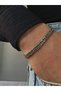 Silver Men's Chain Bracelet Women's Stainless Steel Color Non-Throw Unisex Anti-Tarnish Steel Bracelet - 4