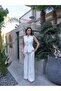 Gold Buttoned Vest Set - 3