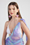 One Shoulder Tulle Helen Pareo Lilac with Special Accessories - 2