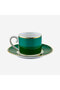 Love Birds Green Porcelain Coffee Cup 90 ml - 3