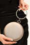 Women's Platinum Fabric Round Evening Dress Evening Bag - 4