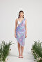 One Shoulder Tulle Helen Pareo Lilac with Special Accessories - 3