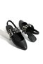 Black Women's Trock Standing Detailed Detaled Ulaşmez Soft Ground Ballerinas - 2