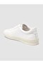 Custom Made Genuine Leather White Lace-Up Men's Sports Shoes - 5